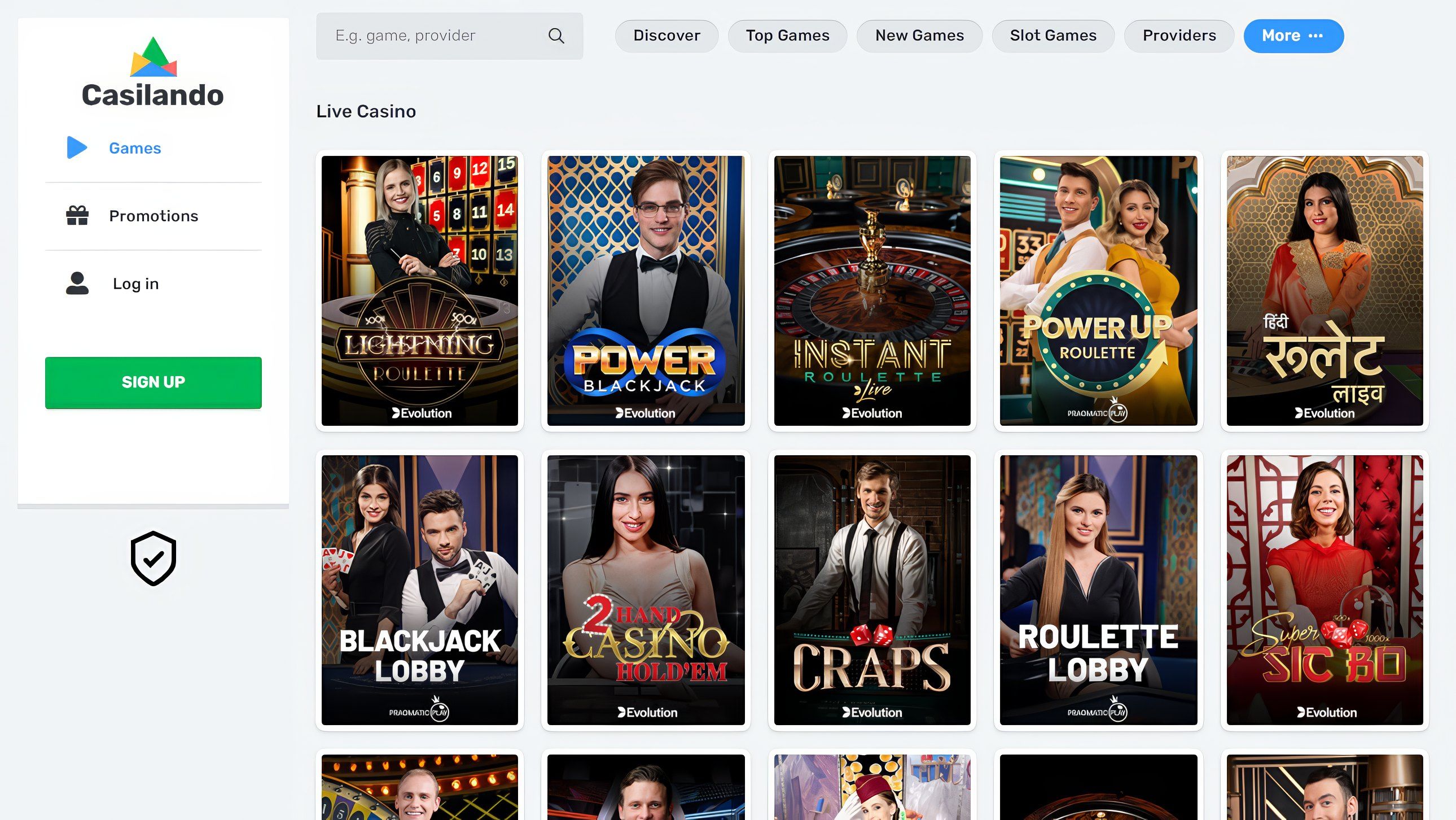 Casilando desktop screenshot 2